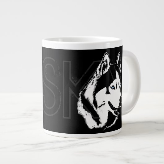Husky Dog Coffee Mok Siberian Husky Sleg Dog Cup (Voorkant rechts)