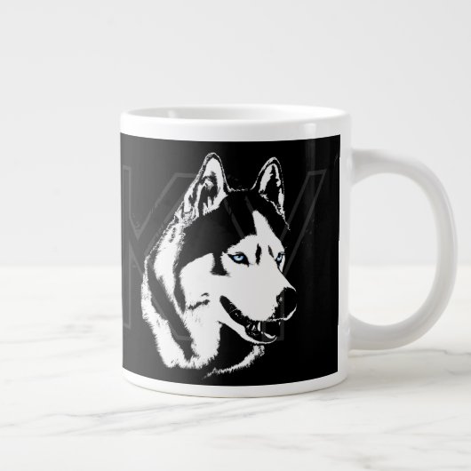 Husky Dog Coffee Mok Siberian Husky Sleg Dog Cup (Rechts)