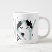 Husky Dog Coffee Mok Siberian Husky Sleg Dog Cup (Rechts)