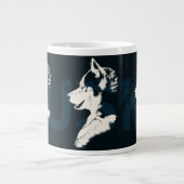 Husky Dog Coffee Mok Siberian Husky Sleg Dog Cup (Voorkant)