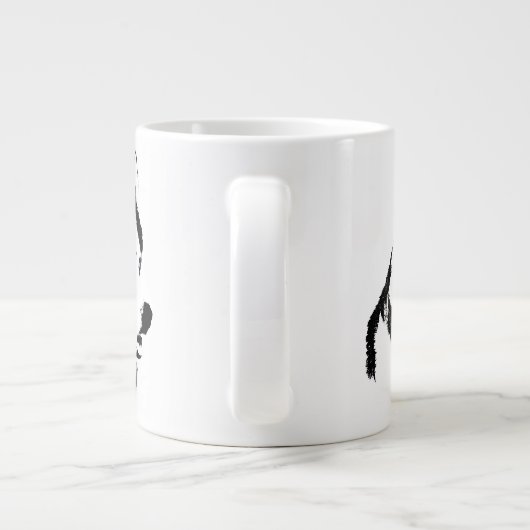 Husky Dog Coffee Mok Siberian Husky Sleg Dog Cup (Achterkant)