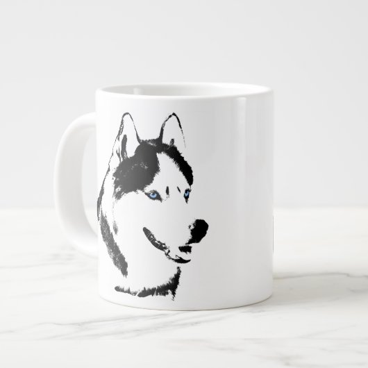 Husky Dog Coffee Mok Siberian Husky Sleg Dog Cup (Links)
