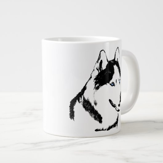 Husky Dog Coffee Mok Siberian Husky Sleg Dog Cup (Voorkant rechts)