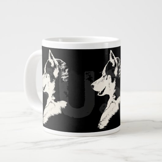 Husky Dog Coffee Mok Siberian Husky Sleg Dog Cup (Links)
