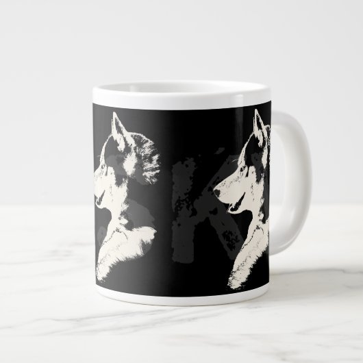 Husky Dog Coffee Mok Siberian Husky Sleg Dog Cup (Voorkant rechts)