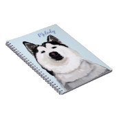 Husky Dog Custom Photo Notitieboek (Rechterzijde)