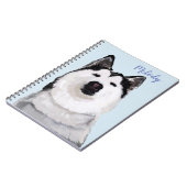 Husky Dog Custom Photo Notitieboek (Linkerzijde)