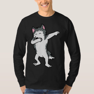 Husky Dog Dabbing Husky Liefde Huskey Dogs Kinder T-shirt