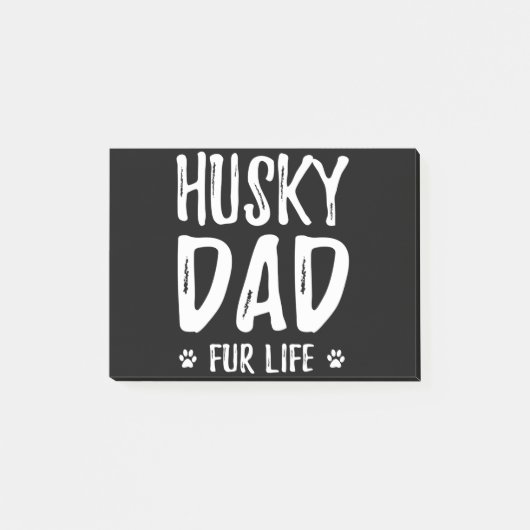 Husky dog dad voor het leven |Een cadeauidee voor Post-it® Notes (Voorkant)