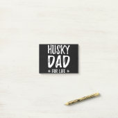 Husky dog dad voor het leven |Een cadeauidee voor Post-it® Notes (Op bureau)