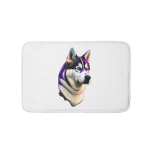 Husky Dog Design Badmat