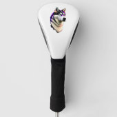 Husky Dog Design Golfheadcover (Voorkant)