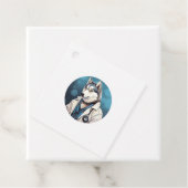 Husky Dog Doctor Bedankjes Labels (In situ)