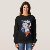 Husky Dog Expression Trui (Voorkant volledig)