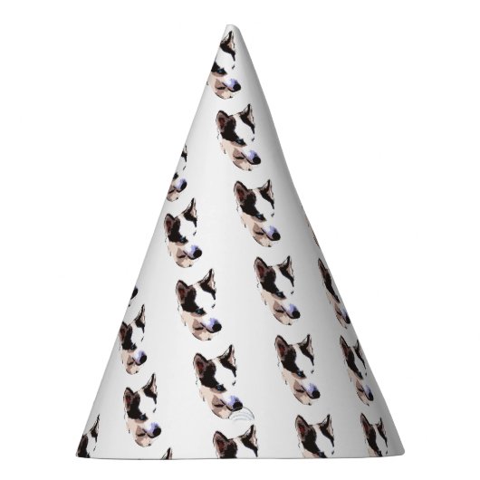 Husky Dog Feesthoedjes (Rechts)