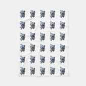 Husky Dog Fleece Blanket (Voorkant)