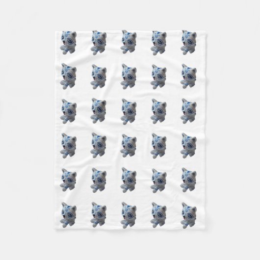 Husky Dog Fleece Blanket (Voorkant)