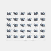 Husky Dog Fleece Blanket Deken (Voorkant (Horizontaal))