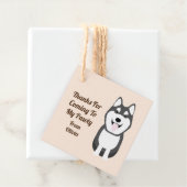 Husky Dog Gift Labels, Kinder partij Bedankjes Labels (In situ)