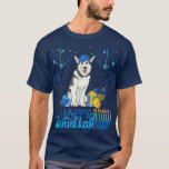 Husky Dog Happy Hanukkah T-shirt<br><div class="desc">Husky Dog Happy Hanukkah .</div>