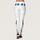 Husky Dog Happy Spring Aangepaste Leggings (Achterkant)