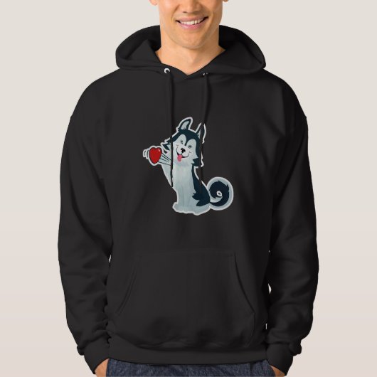 Husky Dog Hoodie (Voorkant)