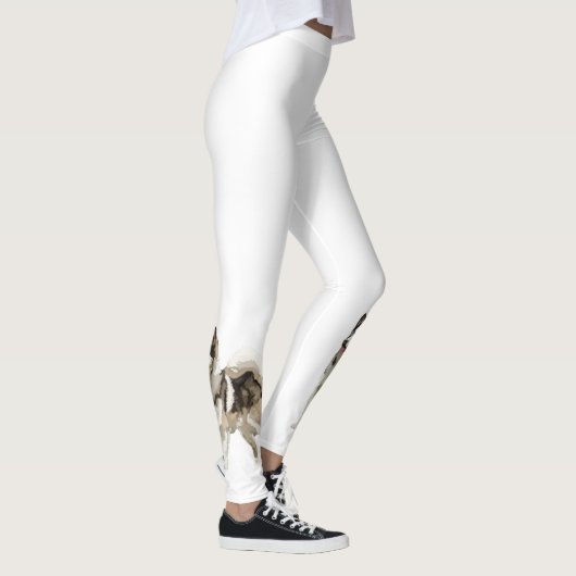 Husky Dog, Husky Love Custom Leggings (Rechts)