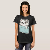 Husky Dog in your Pocket Dog T-shirt (Voorkant volledig)