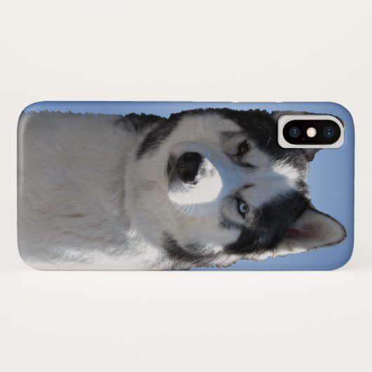 Husky Dog iPhone Gevallen Husky Malamute Pup Hoesj Case-Mate iPhone Case (Achterkant (horizontaal))