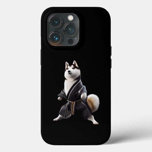 Husky Dog kent Karate, Husky Dog Karate Player Case-Mate iPhone Case (Achterkant)