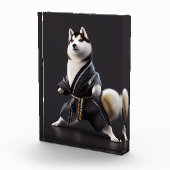 Husky Dog kent Karate, Husky Dog Karate Player Fotoblokken (Rechts)