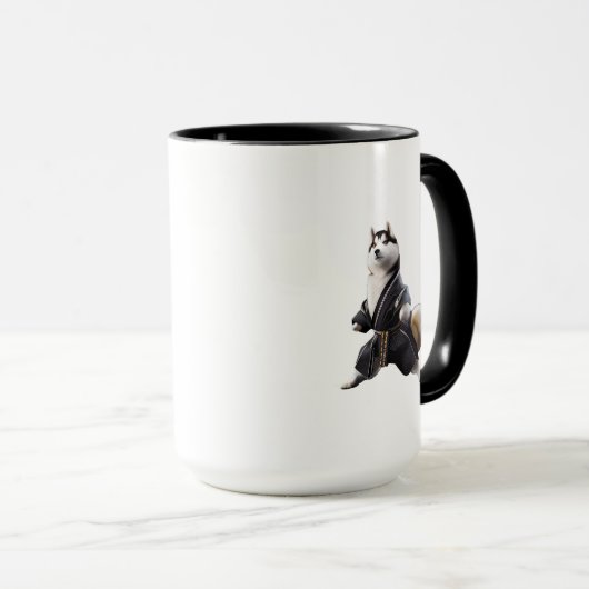 Husky Dog kent Karate, Husky Dog Karate Player Mok (Voorkant rechts)