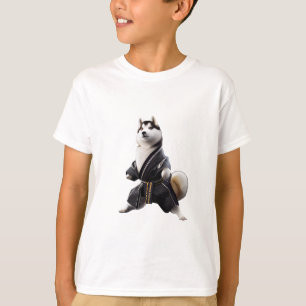 Husky Dog kent Karate, Husky Dog Karate Player T-shirt