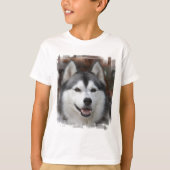 Husky Dog Kind T-Shirt (Voorkant)