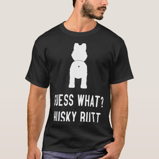 Husky Dog Liefde Vrouwen Mannen Raad wat Husky But T-shirt (Voorkant)