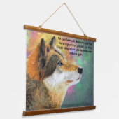 Husky Dog Lou Lou Hangend Wandkleed (Gebogen)