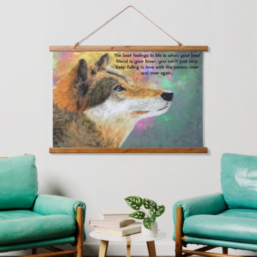 Husky Dog Lou Lou Hangend Wandkleed (Woonkamer)