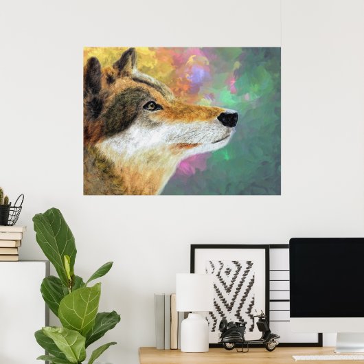 Husky Dog Lou Lou Poster (Thuiskantoor)