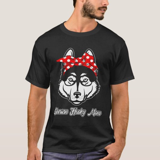 Husky Dog mama T-shirt (Voorkant)