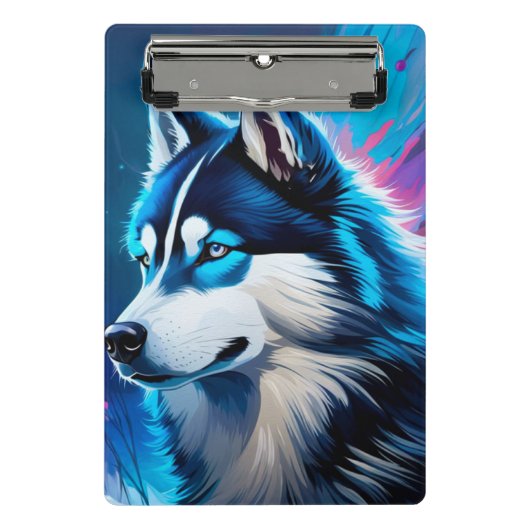 Husky dog mini klembord (Voorkant)