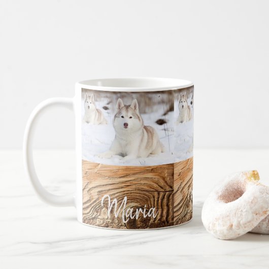 Husky Dog Mok (Met donut)