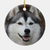Husky Dog Ornament (Achterkant)