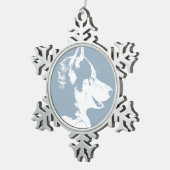 Husky Dog Ornament Custom Husky Puppy Decoration (Rechts)