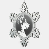 Husky Dog Ornament Custom Husky Puppy Decoration (Rechts)