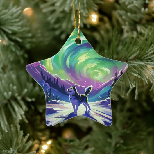 Husky Dog Ornament Pet Lover Gift, Pet Portrait (Boom)