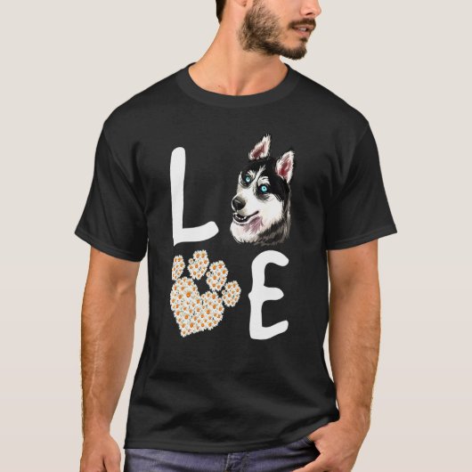 Husky Dog Paw Rescue T-shirt (Voorkant)