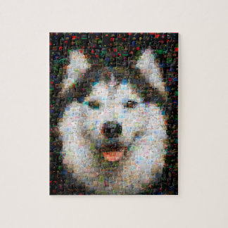 Husky Dog Photo Mosaic Legpuzzel