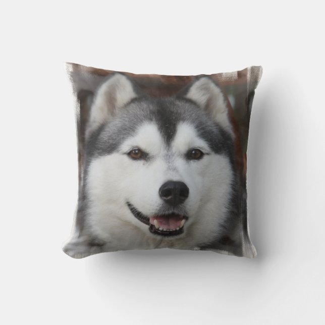 Husky Dog Pillow Kussen (Voorkant)