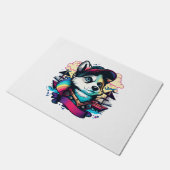Husky Dog Pirate Deurmat (Schuin)