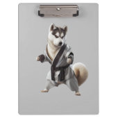 Husky Dog Play Karate, Karate Champion Husky Dog Klembord (Voorkant)